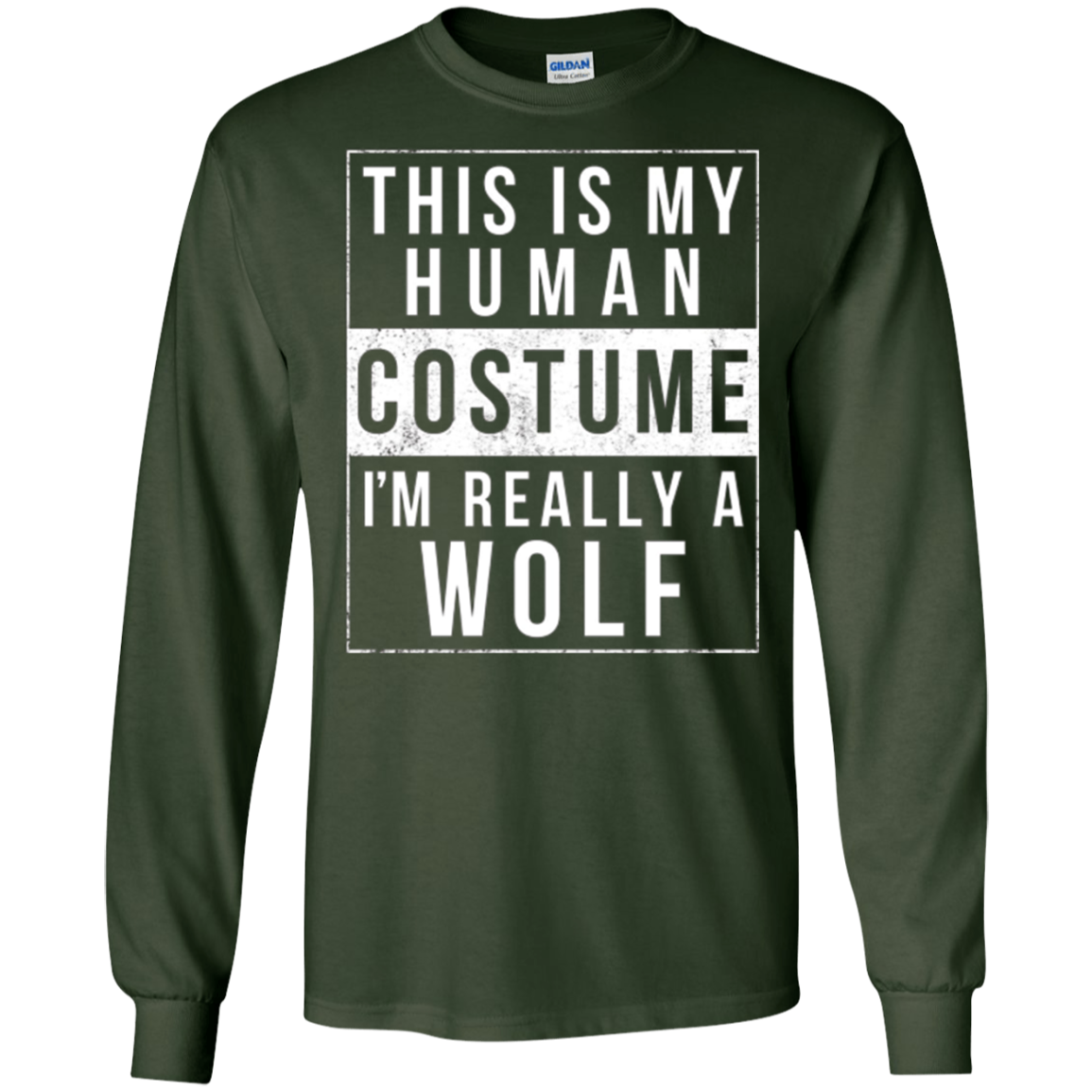 Wolf Halloween Costume Shirt Funny Easy for Kids Men Women