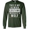 Image of Wolf Halloween Costume Shirt Funny Easy for Kids Men Women