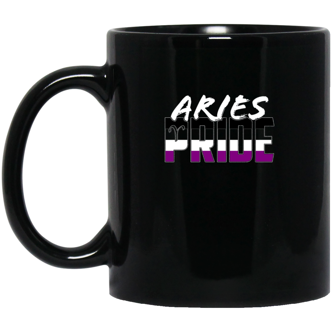 Aries Asexual Pride Flag Zodiac Sign Long Sleeve T-Shirt