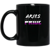 Image of Aries Asexuel Pride Flag Zodiac signe Long Sleeve T-Shirt