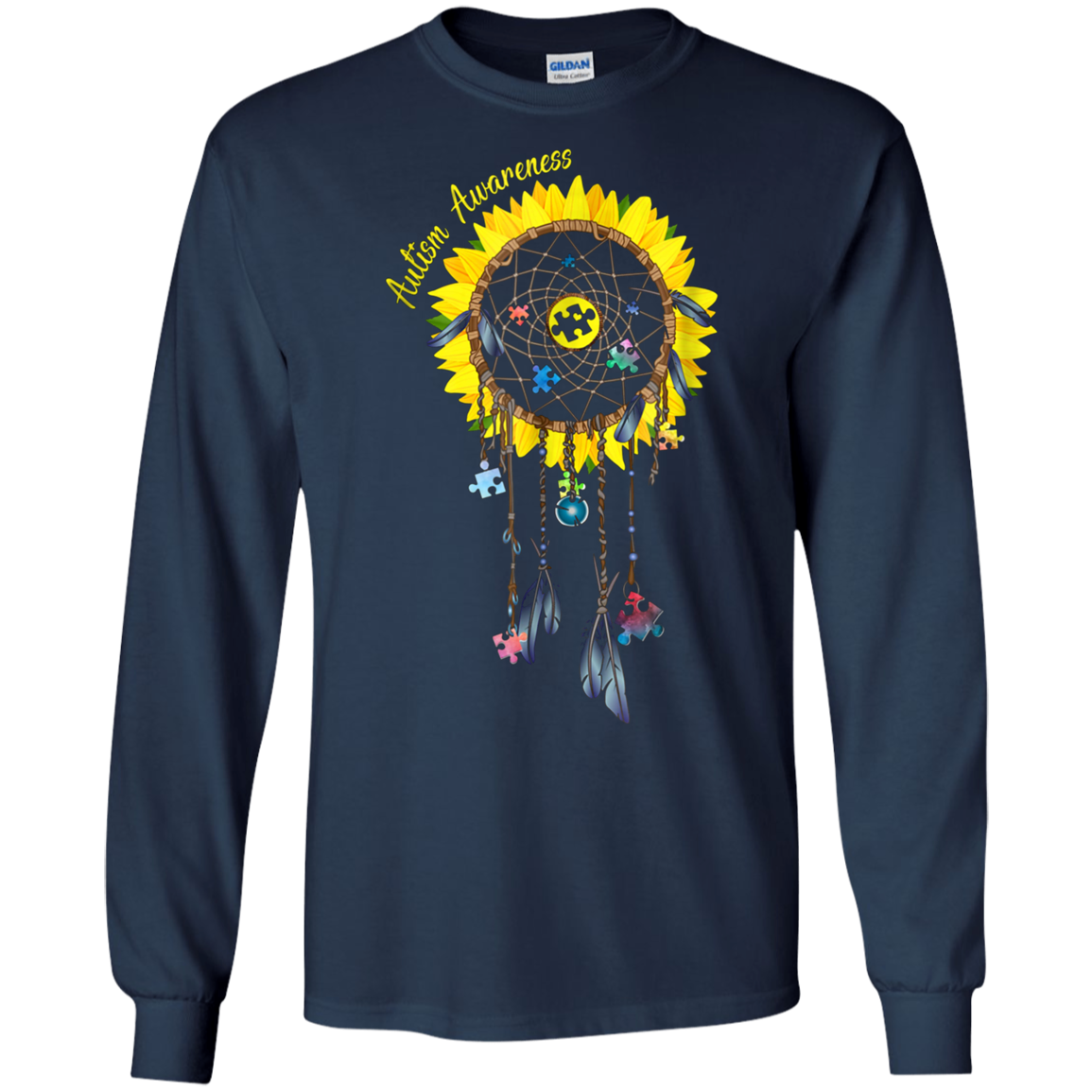 Autism Awareness Sunflower Dreamcatcher T-shirt