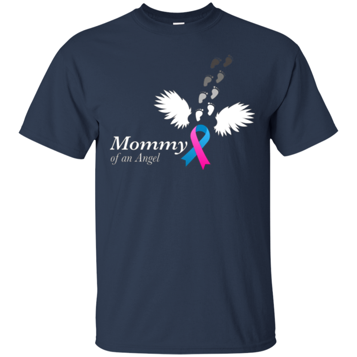 Angel Mommy T-Shirt. Miscarriage Awareness Infant Loss Tee