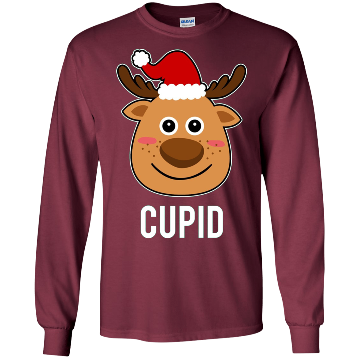 Santa Reindeer Cupid T-Shirt Christmas Group Costume Tee