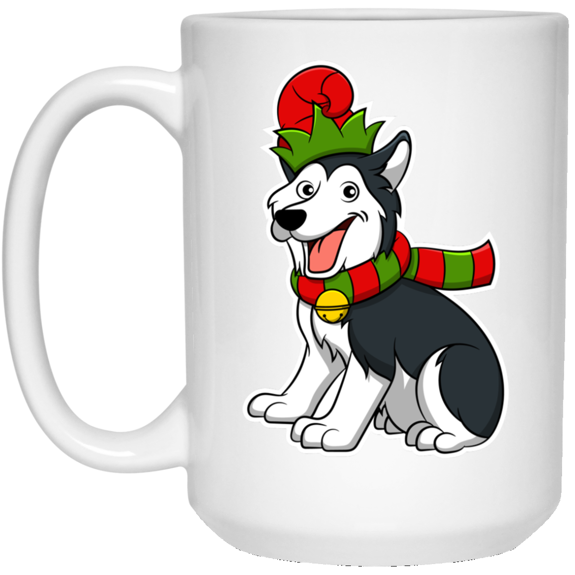 Christmas Siberian Husky Dog T-Shirt, Puppy Xmas Gift