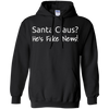 Image of Santa Fake News T-Shirt Trump Joke Funny Christmas Gift