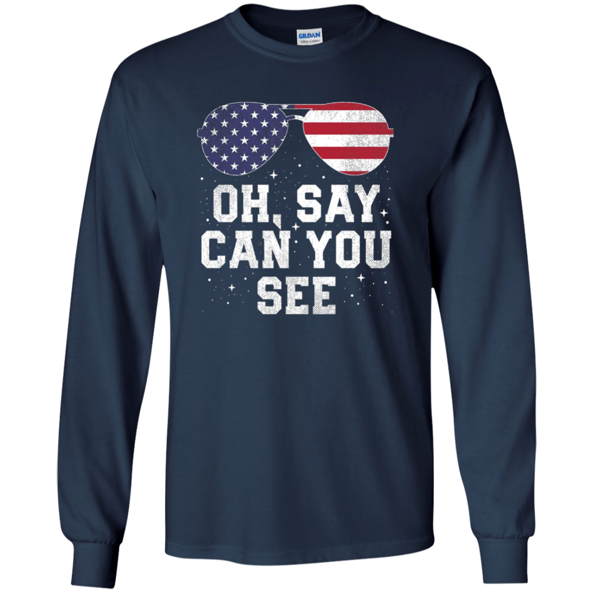 American Flag Sunglasses 4th of July Shirt Gift USA Fourth