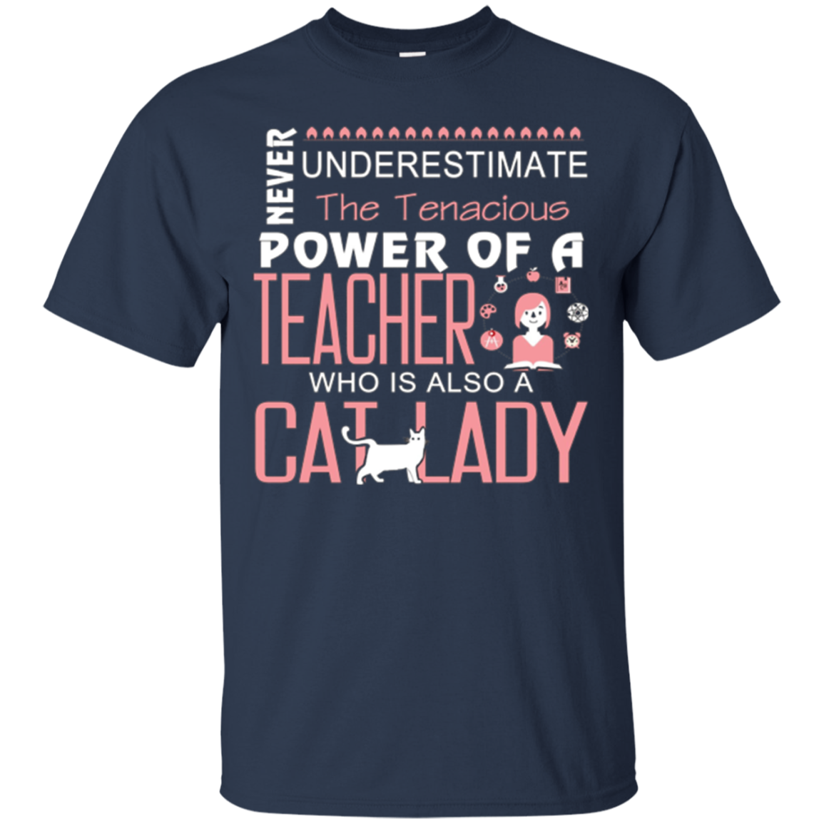 A Teacher Who Is Also A Cat Lady T Shirt, Cat T Shirt
