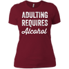 Image of Adulting Requires Alcohol T-Shirt - Funny Drinking Lovers