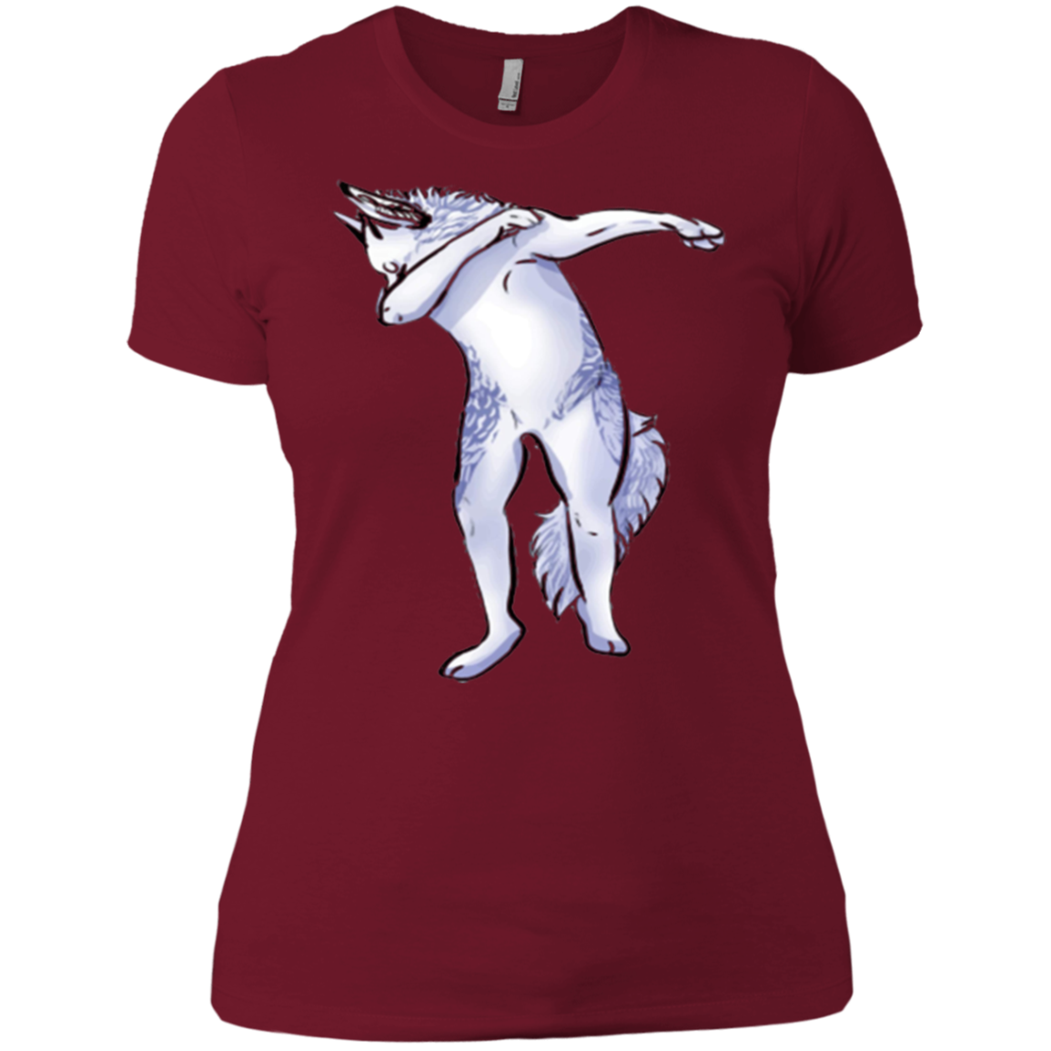 Wolf Cute Dabbing T-Shirt Funny Dab Dance Gift Shirt