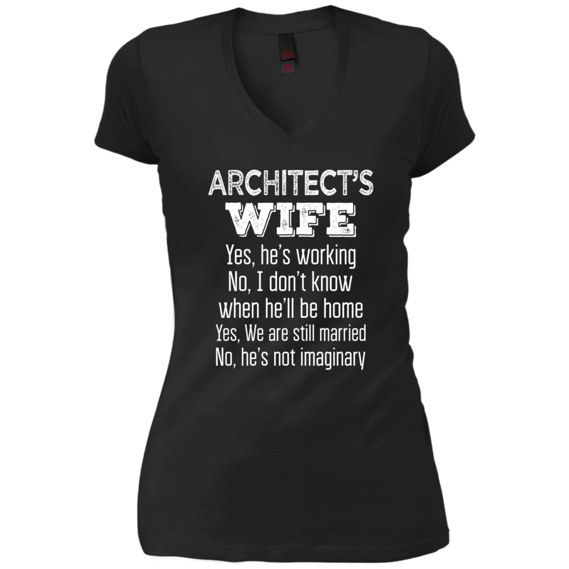 Architect's Wife Funny Wedding Anniversary Gift T Shirt