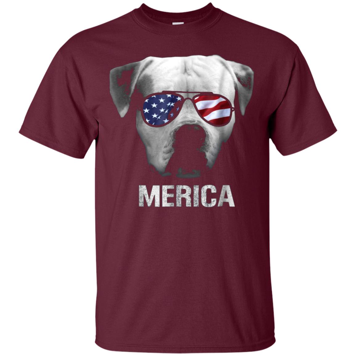 American Bulldog Merica t-shirt - Patriot Patriotic