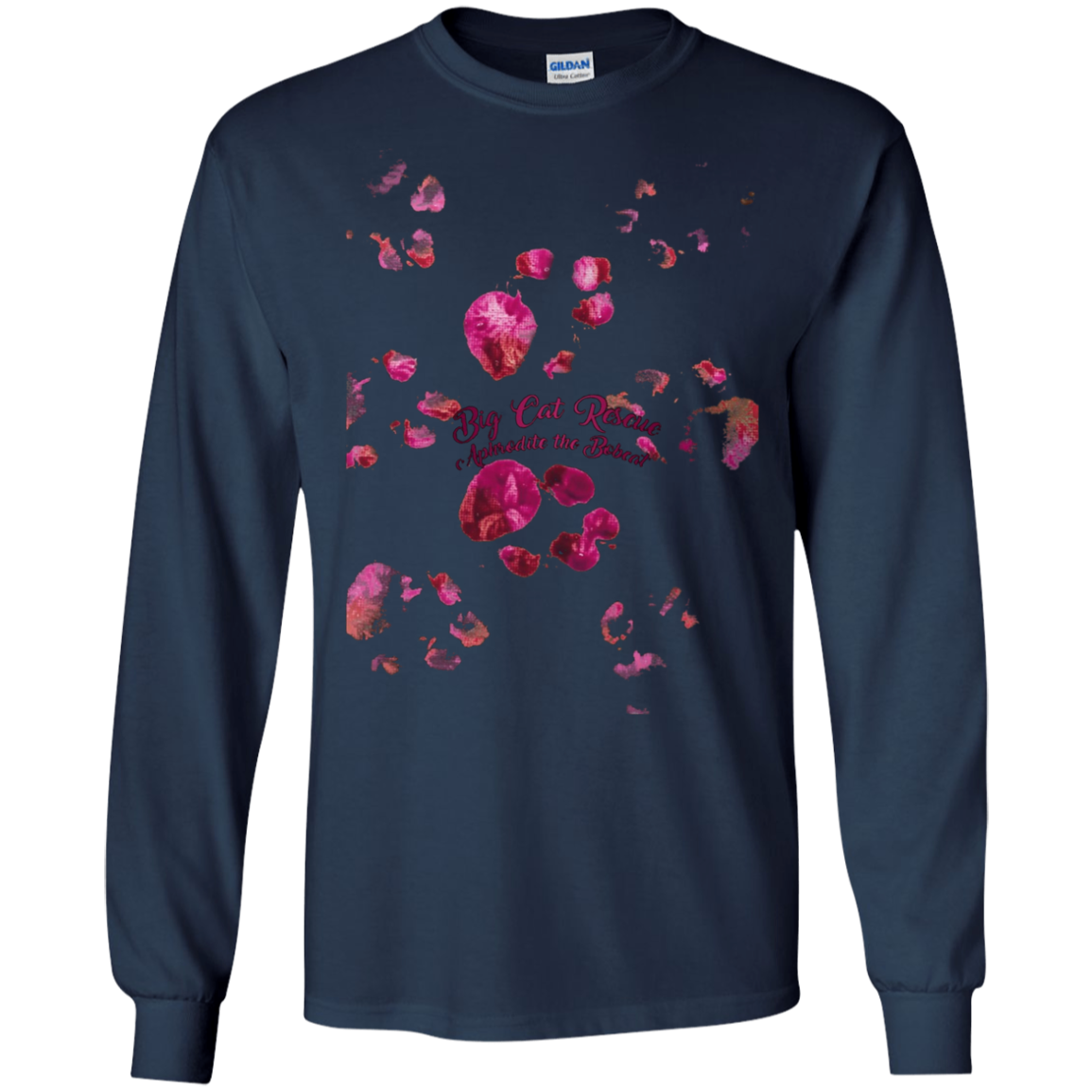 Aphrodite Rehab Bobcat Paw Print Long Sleeve T-shirt