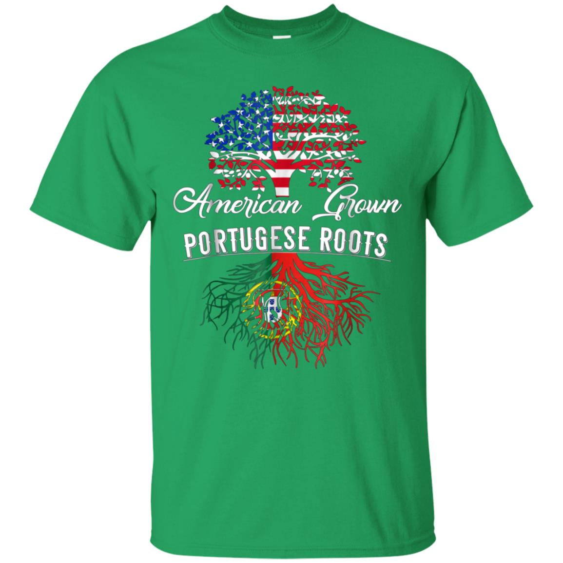 American Grown Portugese Roots T-Shirt Men Women Kids