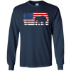 Image of ASIAN ELEPHANT American Flag Vintage T-Shirt