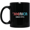 Image of 'Merica Since 1776 Shirt | Cool Retro USA Tshirt for July 4