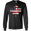 Image of Chemise américano-canadienne chemise drapeau feuille d'érable