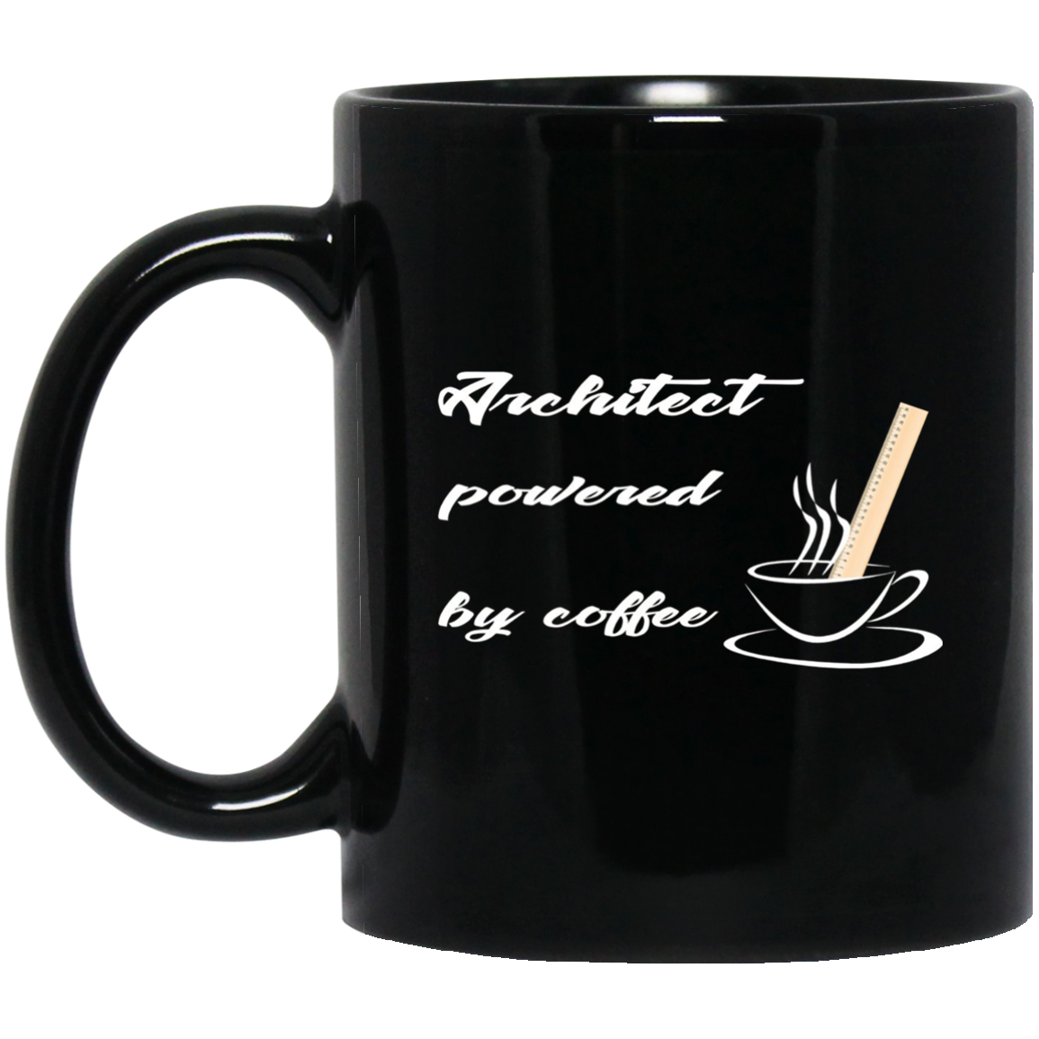 Architect T-shirt - Architect Powered By Coffee - Funny Gift