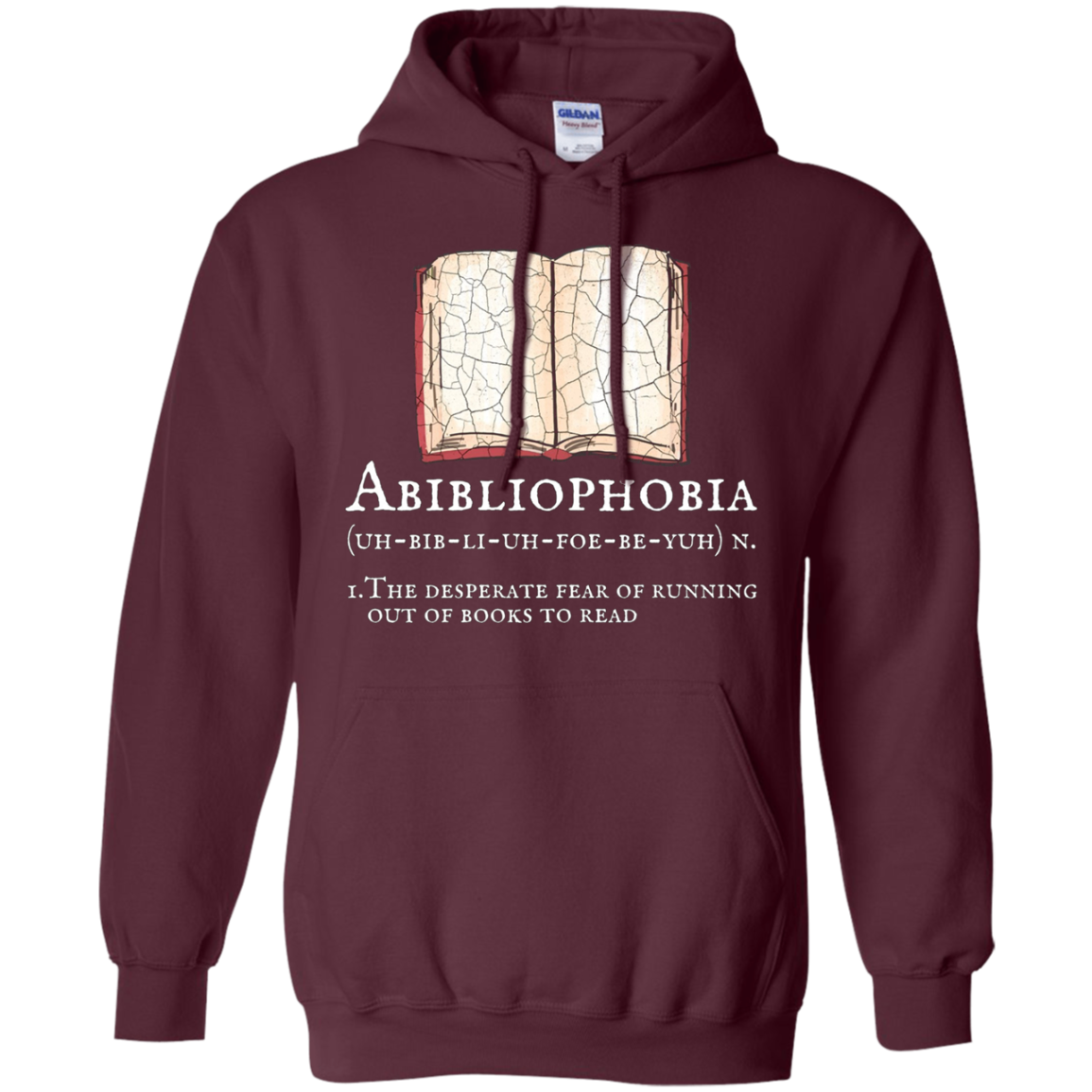 Abibliophobia Funny Definition T Shirt Reading Apparel