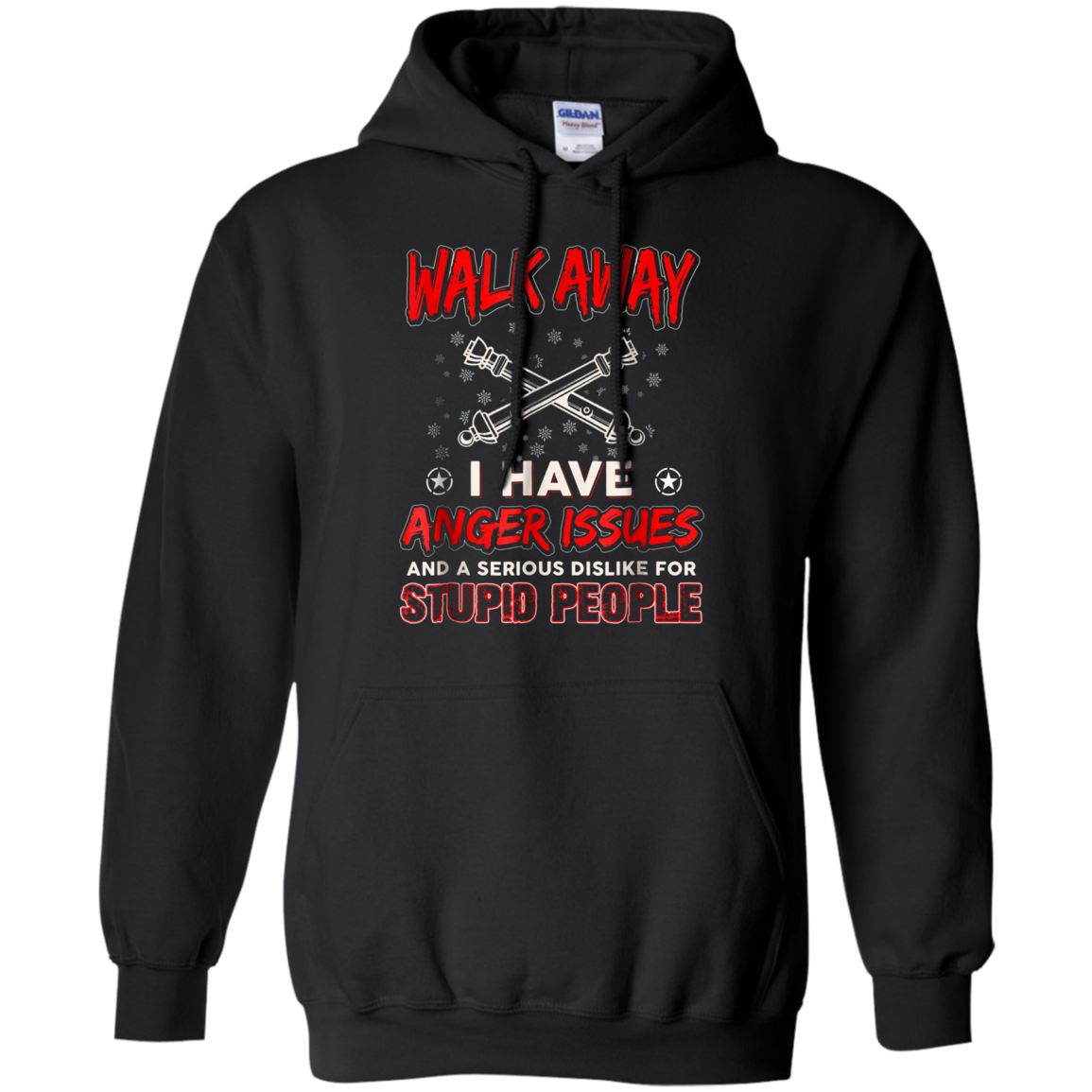 Artilleryman T-shirt , Walk Away I Have Anger Issues Aand A