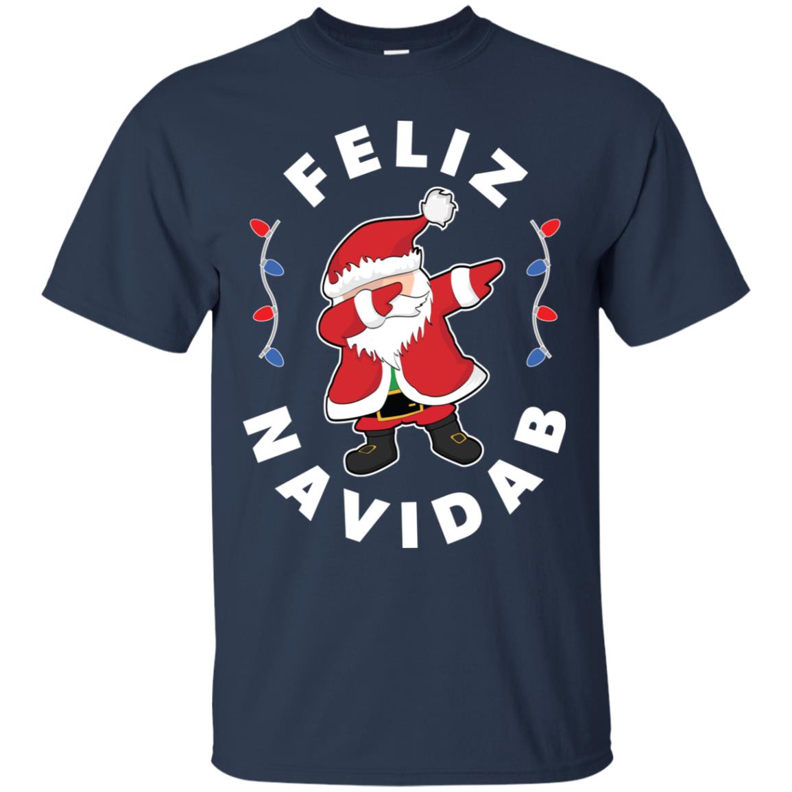 Santa Dabbing Christmas Shirt Feliz Navidab