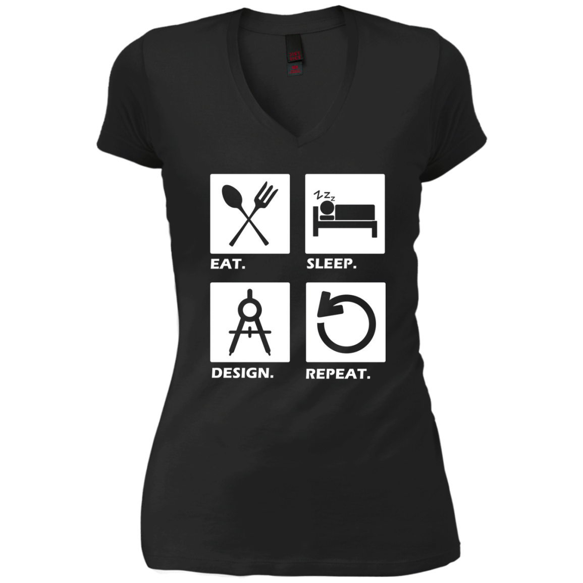 Architect funny Long Sleeve Man Women Eat Sleep Design Tee