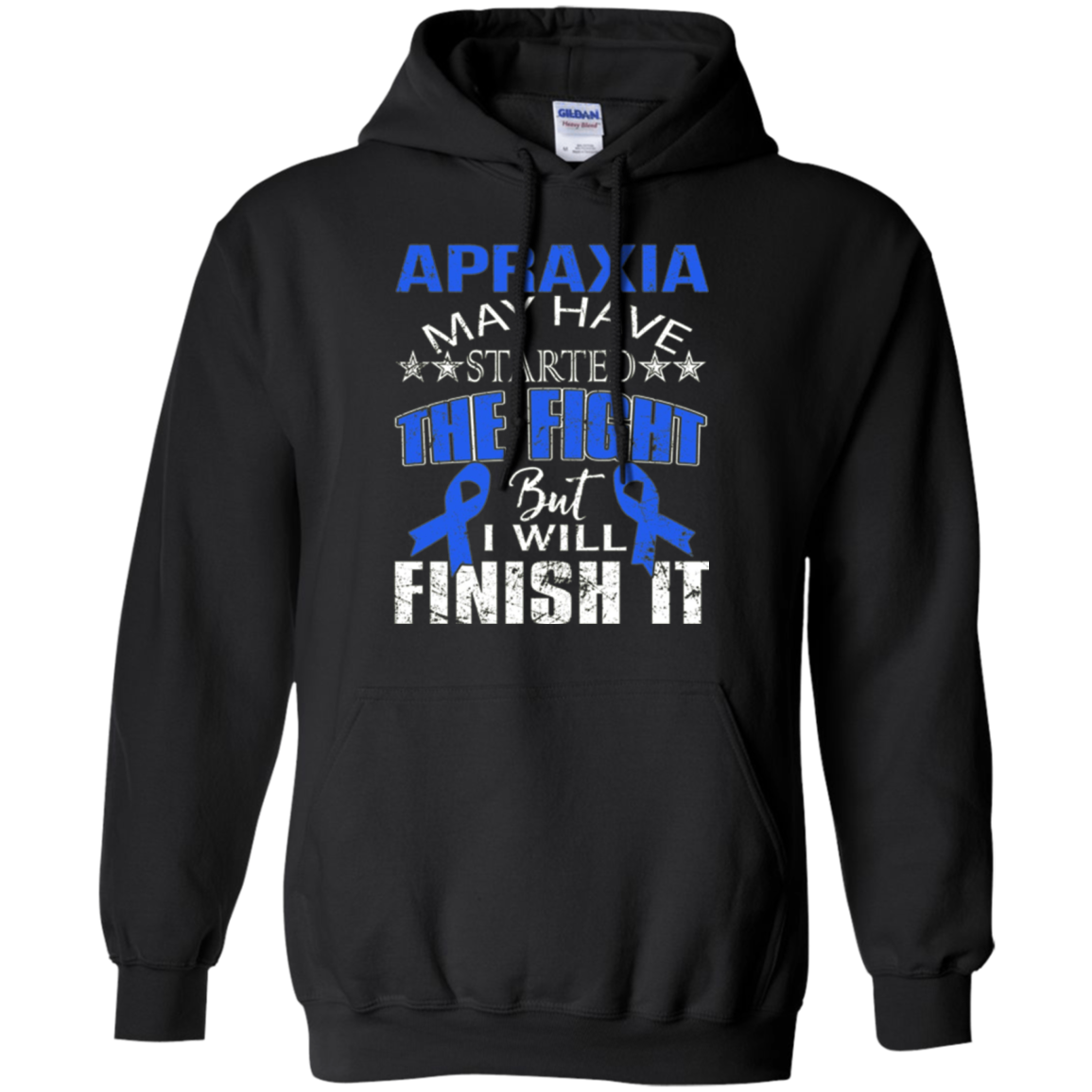 Apraxia started the fight i'll finish it t shirt