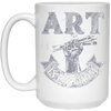 Image of Art is Freedom great t shirt for artists who love to draw