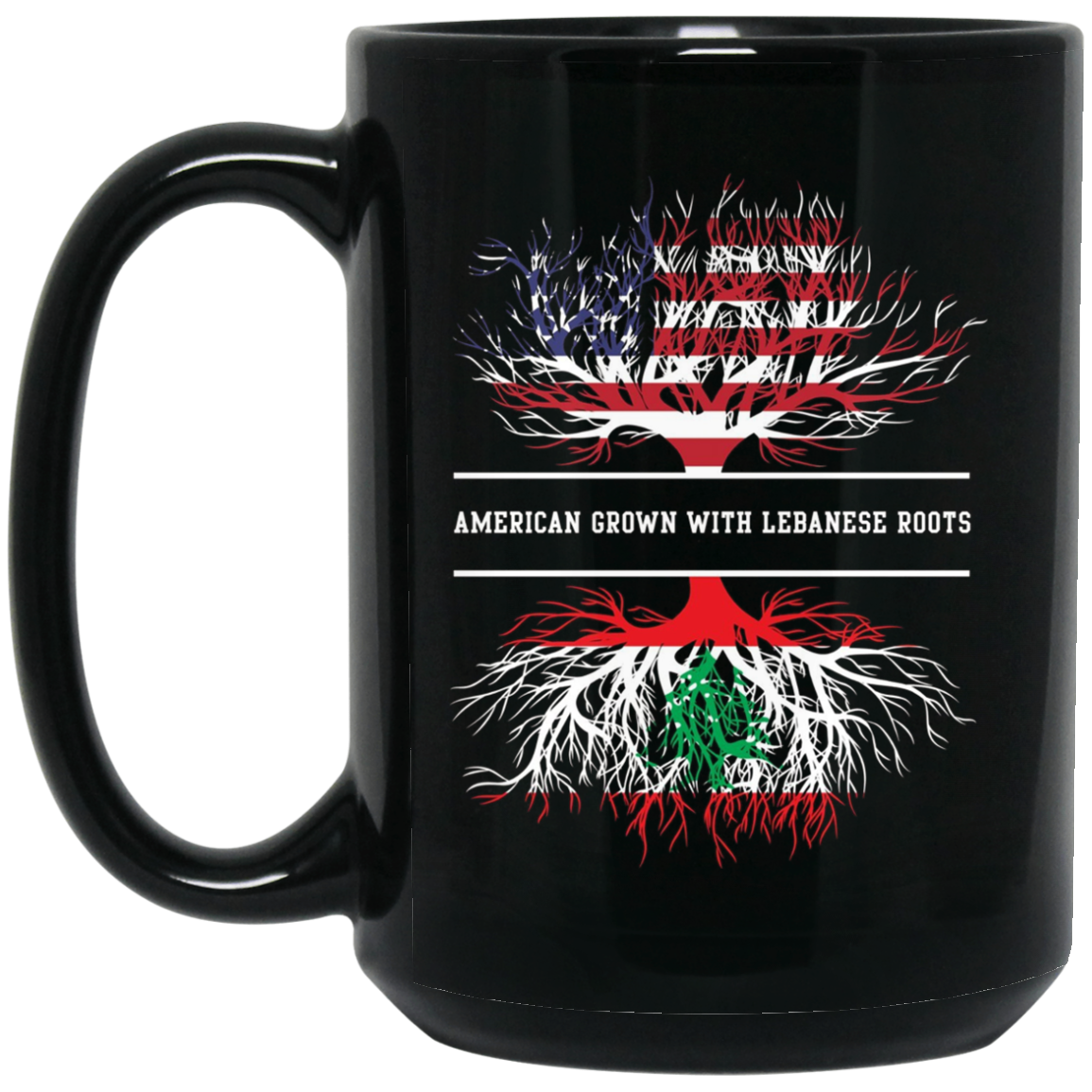 American Grown With Lebanese Roots T-Shirt Lebanon Tee