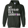 Image of Alzheimer's Awareness T Shirt For Husbands Purple Ribbon Tee