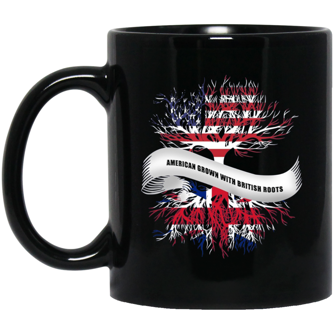 American Grown With British Roots T-Shirt Great Gift Tee