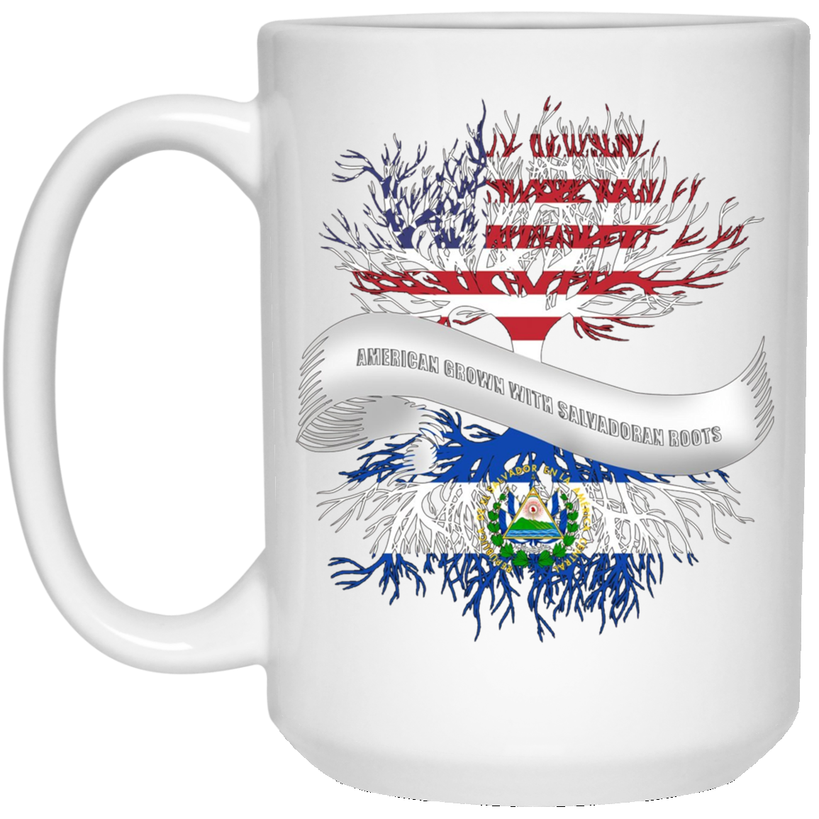American Grown with Salvadoran Roots T-Shirt El Salvador Tee