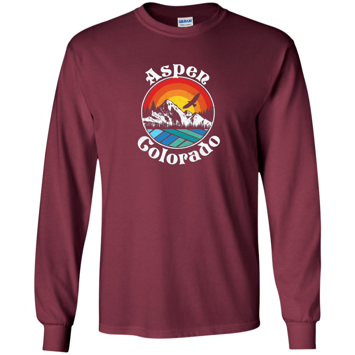 Aspen Colorado Vintage Mountain Outdoor Long Sleeve Shirt