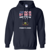 Image of American By Birth Proudly Raised In Pennsylvania Flag Shirt
