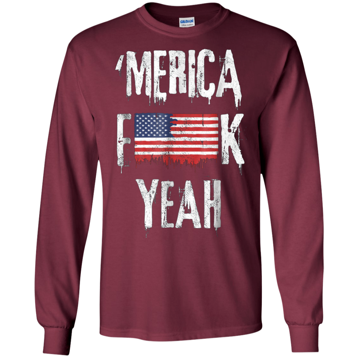 'Merica Yeah T-Shirt USA Flag 4th July American Patriotic US