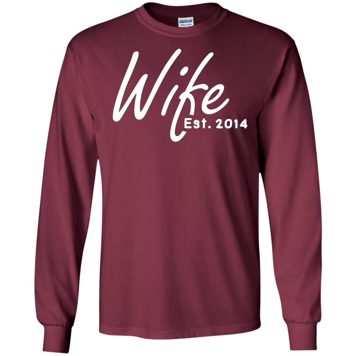4th Wedding Anniversary Gift For Her - Wife Est 2014 Shirt