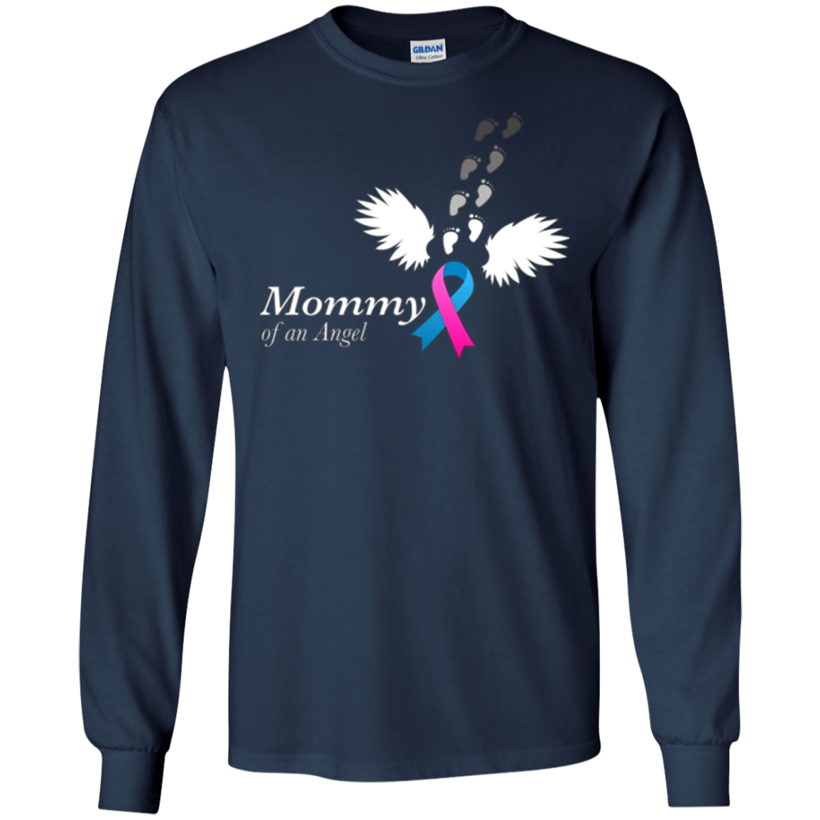 Angel Mommy T-Shirt. Miscarriage Awareness Infant Loss Tee