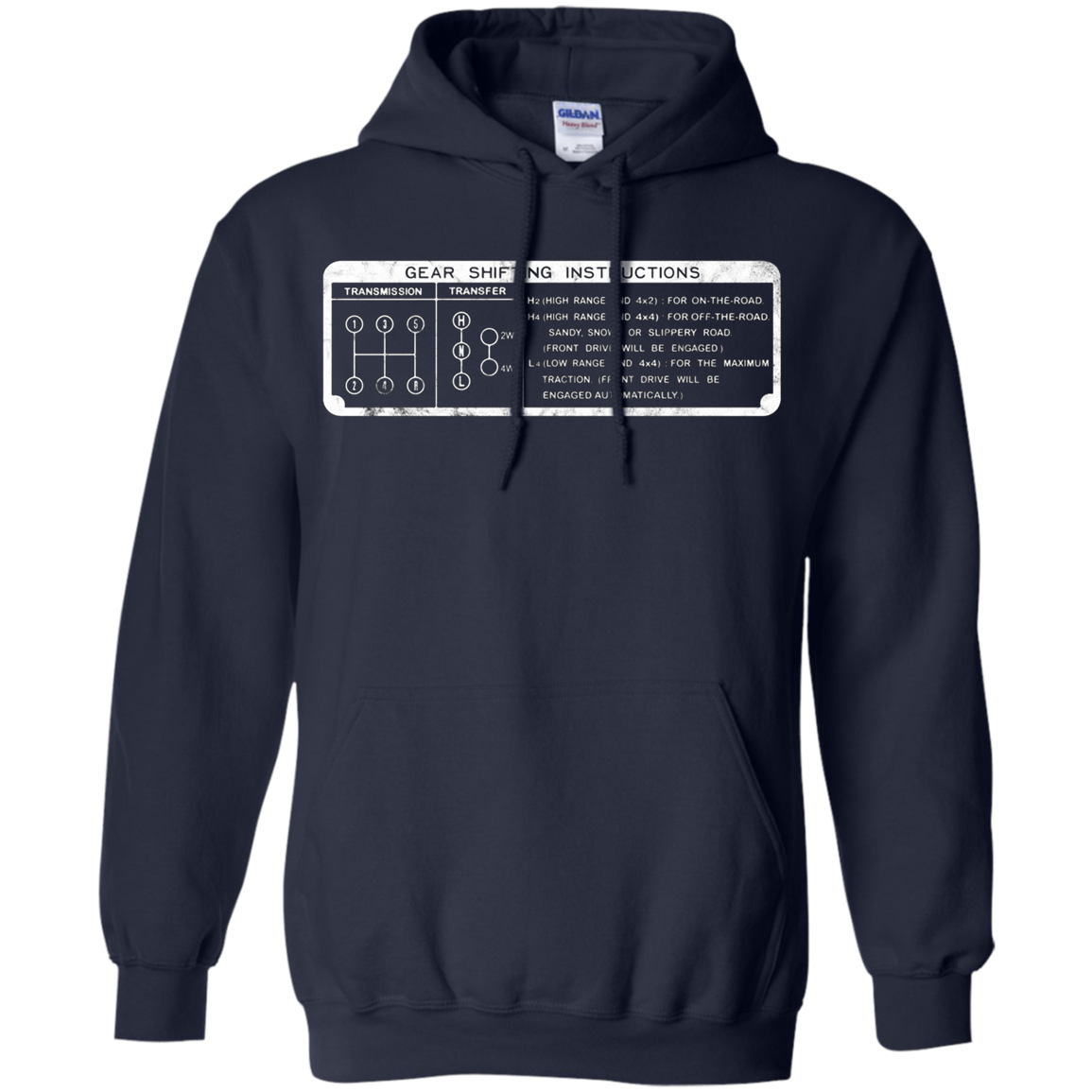 4x4 Gear Shifting Instructions Twin Stick Long Sleeve Shirt