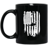 Image of American Flag T-Shirt For Helicopter Pilot Or Fan Patriotic