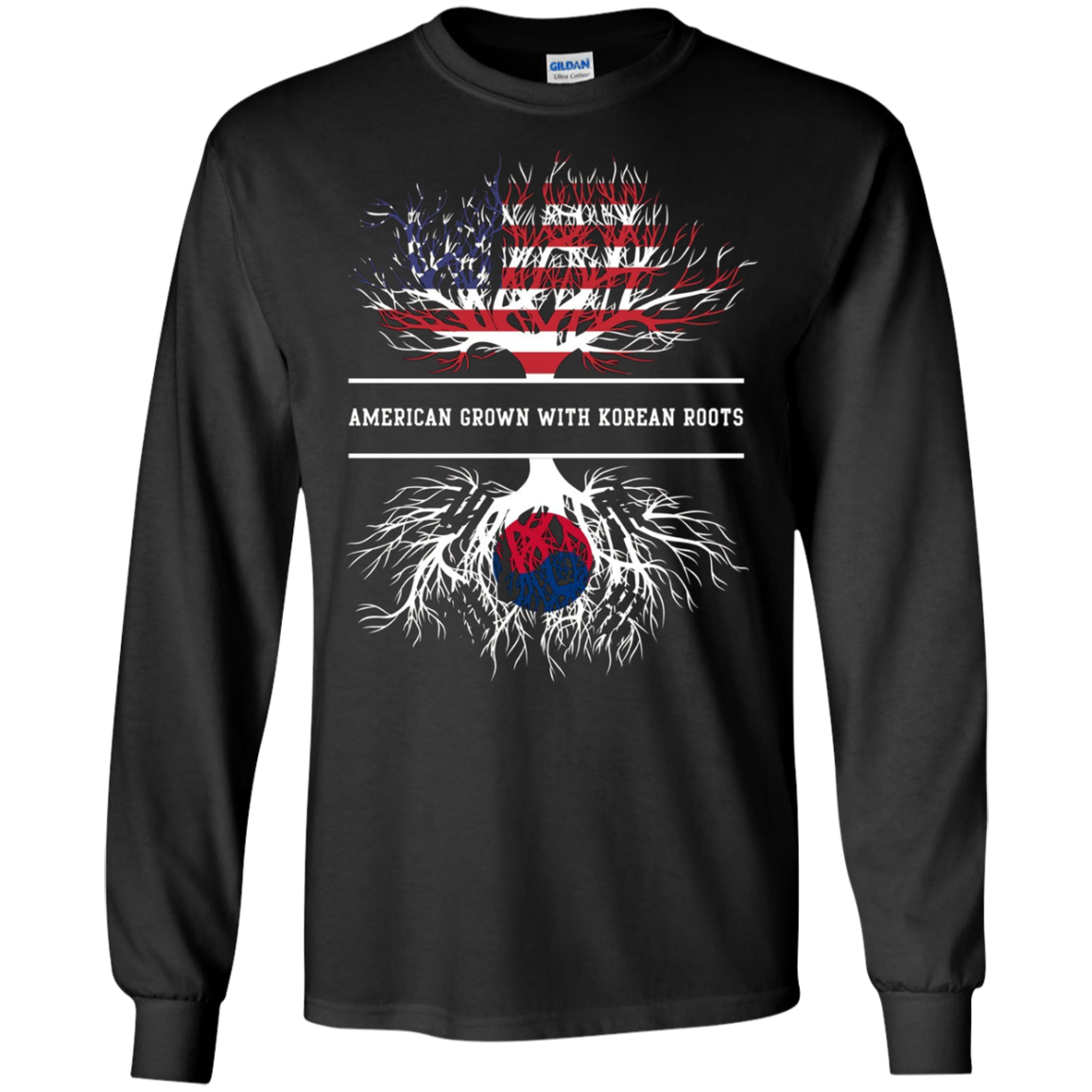 American Grown With Korean Roots T-Shirt South Korea Tee