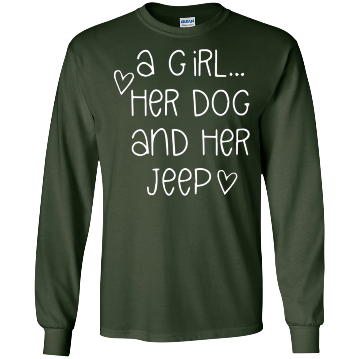 A Girl...Her Dog And Her Jeep T shirt