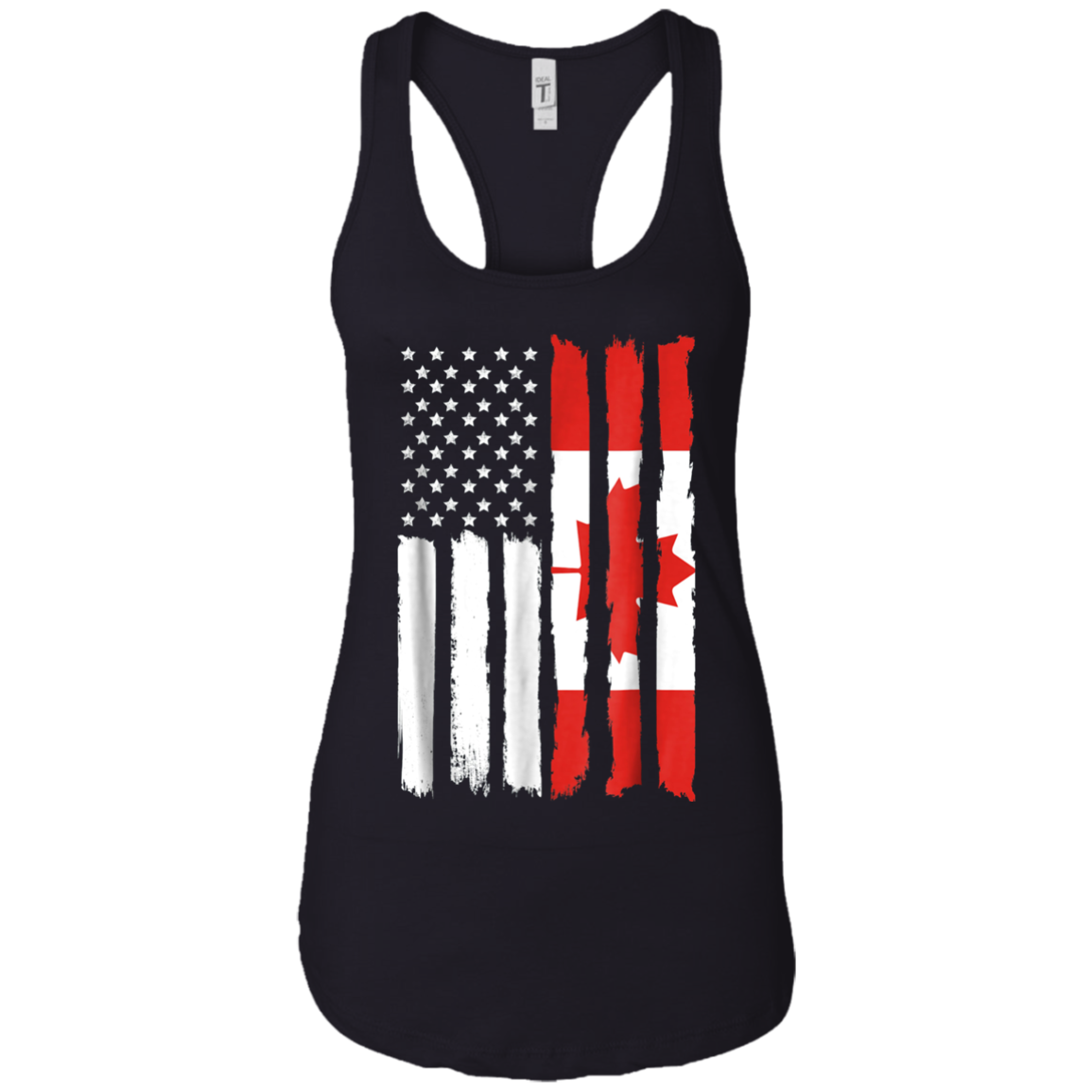 American Canada Patriotic Flag T-shirt