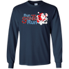 Image of Santa Running Shirt-Funny Merry Christmas & Holiday T shirt