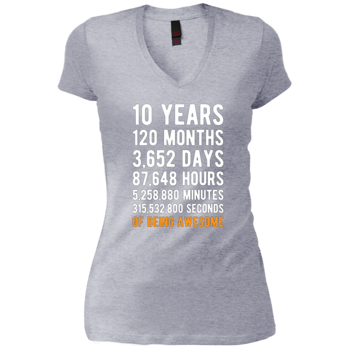 10th Birthday Gift T Shirt 10 Years Old Being Awesome Tee