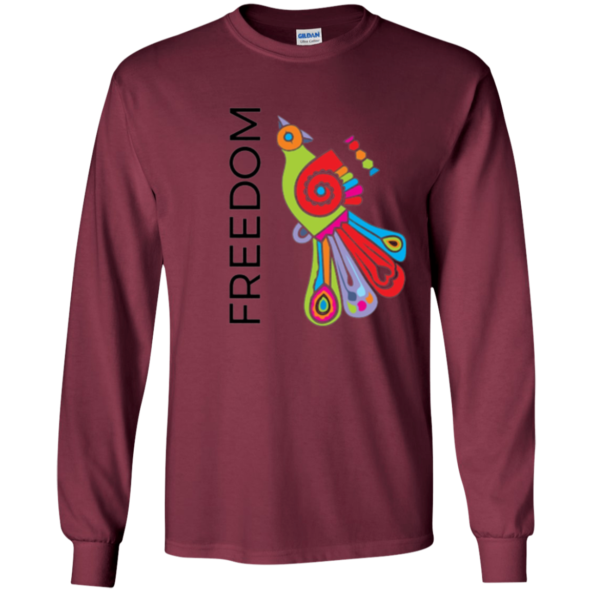 "Freedom" Bright Colorful Bird Diversity Unity T-Shirt