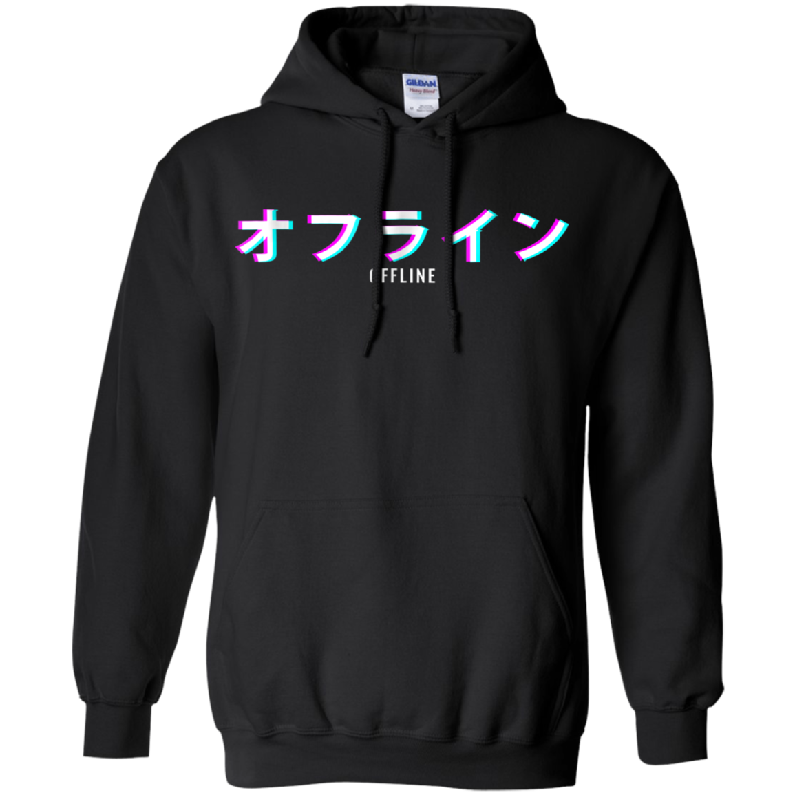 Aesthetic Offline Japanese Text Vaporwave T-Shirt