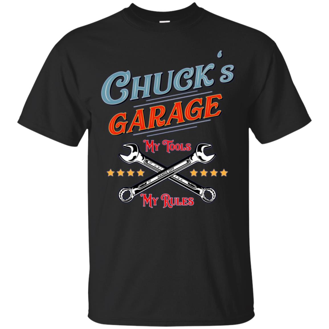 Chuck's Garage funny long sleeve tee shirt