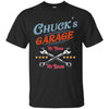 Image of Chuck's Garage funny long sleeve tee shirt