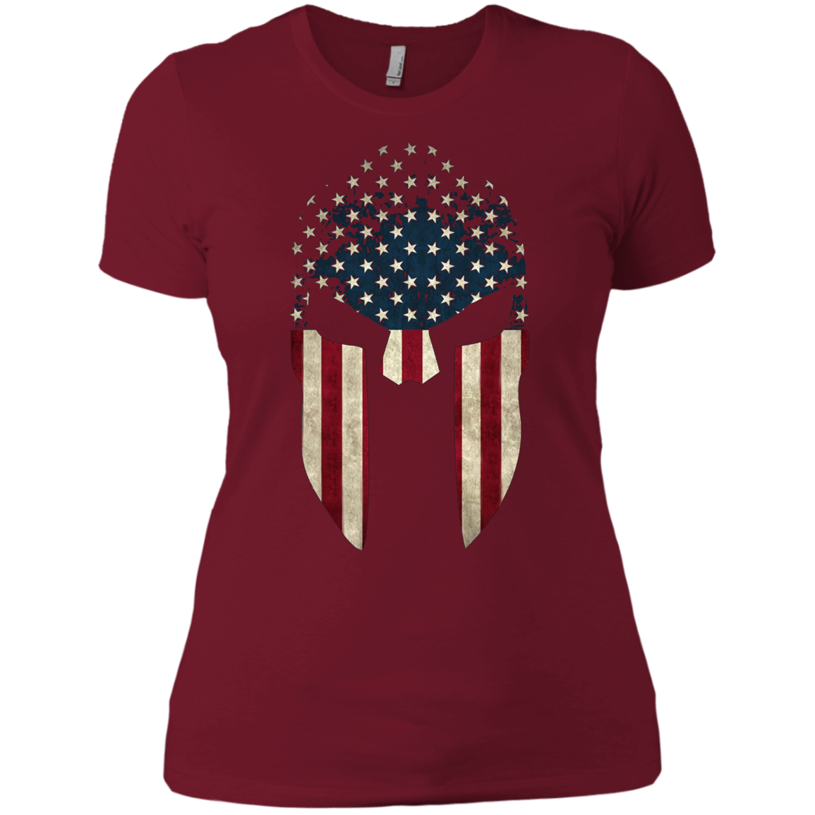 American Spartan Old Glory Molon Labe USA Flag T-Shirt