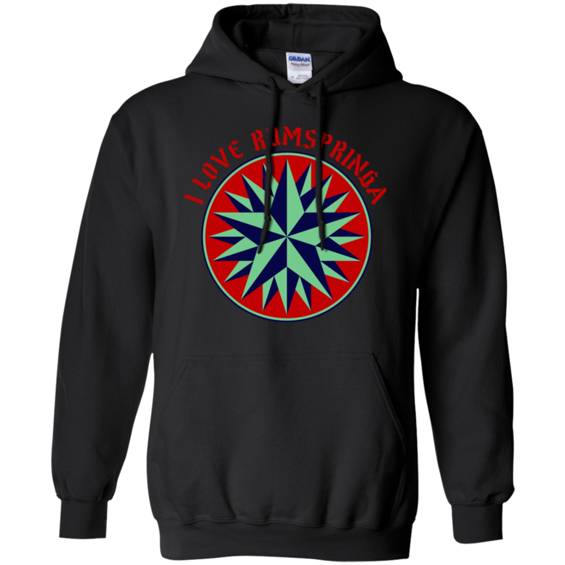 Amish - I Love Rumspringa Hex Sign Star 1- Fun Ls T-Shirt