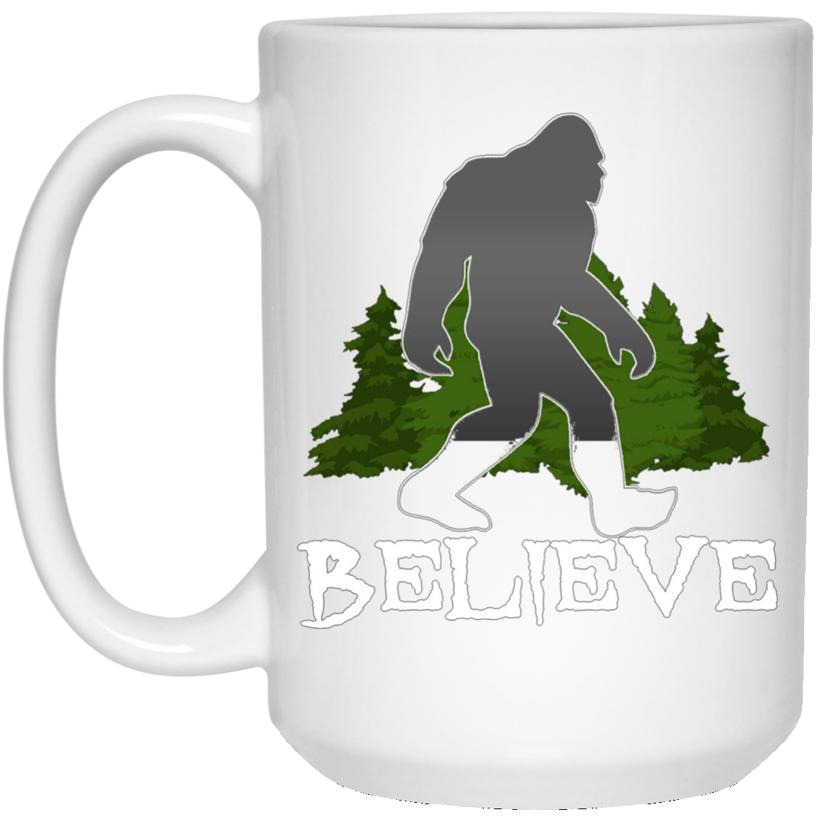 Bigfoot, Sasquatch, Yeti, I Believe Tshirt, Silhouette